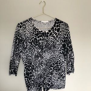 Button Down Mid Sleeve Sweater